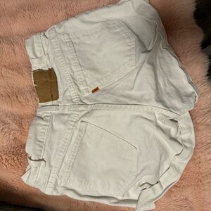 Vintage orange tag Levi white shorts